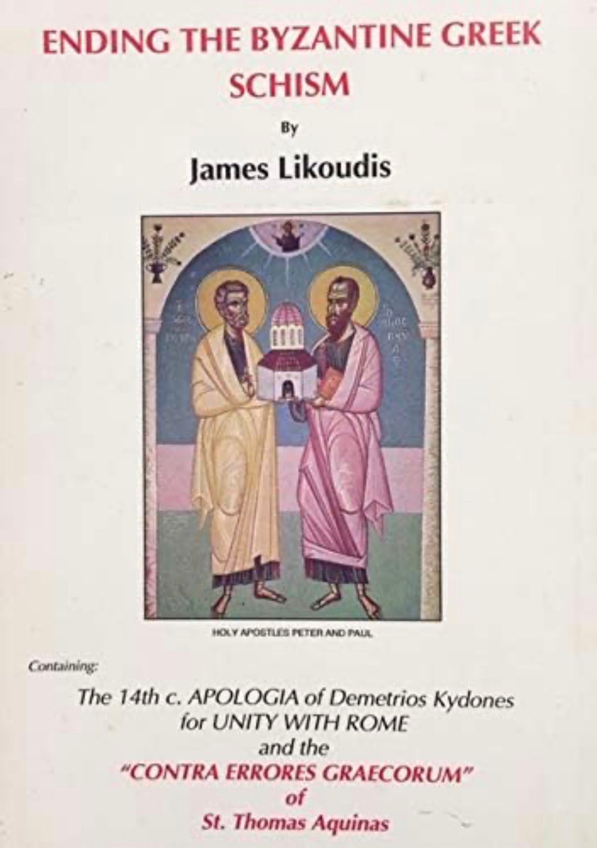 Ending the Byzantine Greek Schism